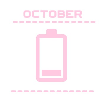 Pink cute battery widget :3