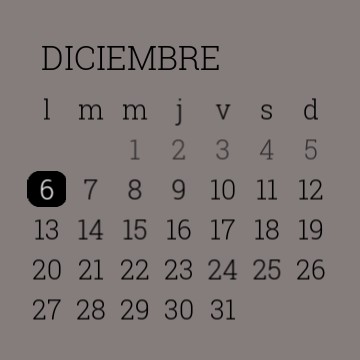 Calendar gray.