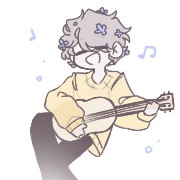 Ghostbur with guitar