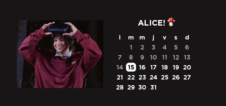 karl calendar widget