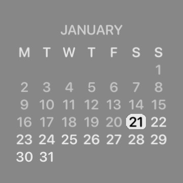 gray calendar