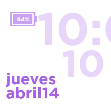 purple clock