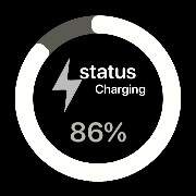 black & white theme black back battery 