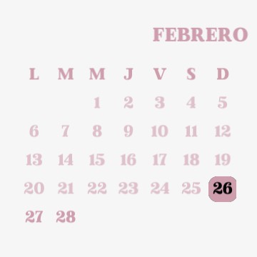 pink calendar