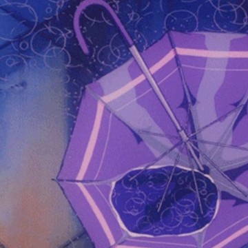 Anime Aesthetic Umbrella Purple