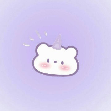 Aesthetic Cute Bear Purple