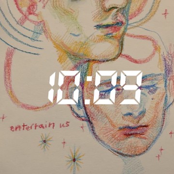 white clock