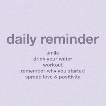 daily reminder 