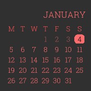 calendar, red