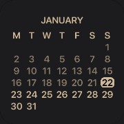 Calendar brown dark