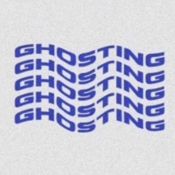 ghosting blue and white
