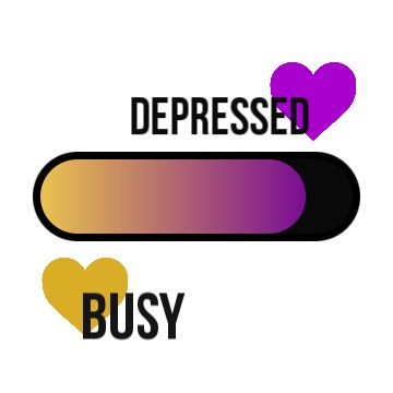 busy with depressed