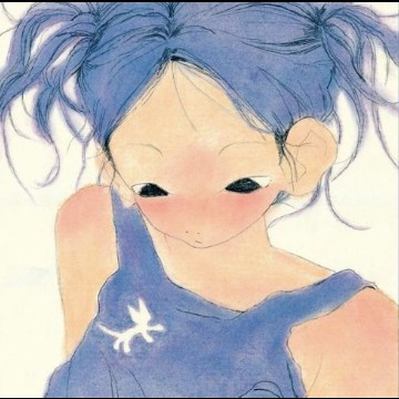 blue girl