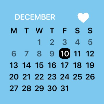 blue calendar 