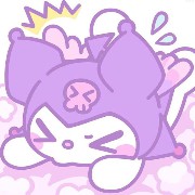 Kuromi widget pastel purple 