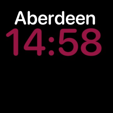world clock aberdeen