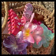 flower hair clips