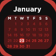 Corporate Red Calander