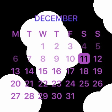 calendar of idk