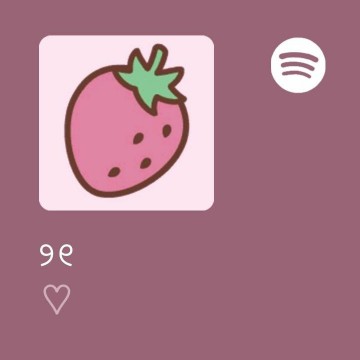 pink Spotify widget