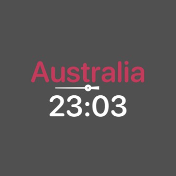 Australia time