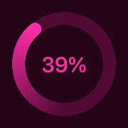 Battery level pink