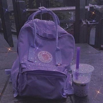 Purple backpack 