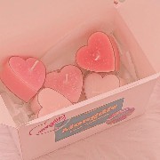 aesthetic peach candles