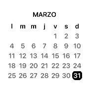 a transparent calendar