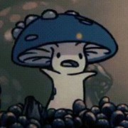 cute blue mashroom