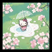 hello kitty rain 