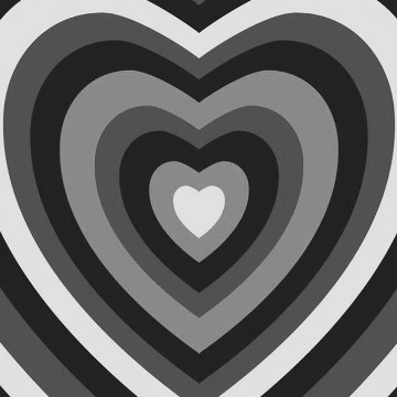 black & grey heart 