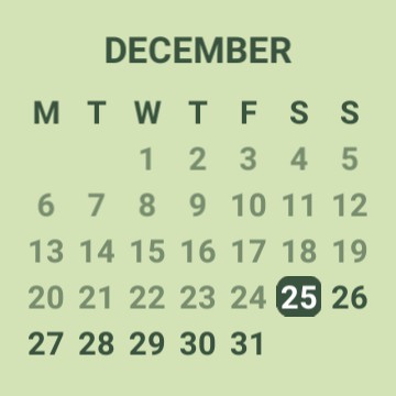 green calendar