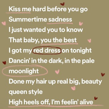 Summertime sadness 
