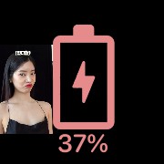 cute pink battery 
