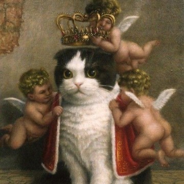gatito con corona