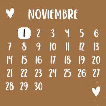 autumn calendar