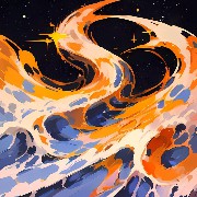 orange sea