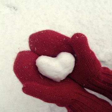snow heart