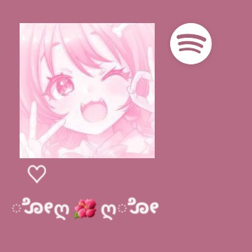 pink animegirl spotify