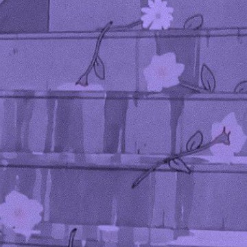 Aesthetic Anime Flower Purple