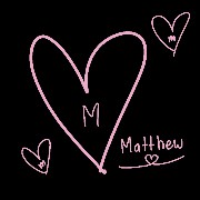 letter m, Matthew hearts