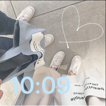 aesthetic blue widget