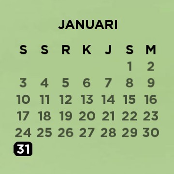 green calendar
