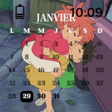 Calendrier Ghibli Widget 3
