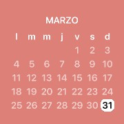 a pink calendar