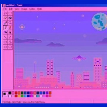 vaporwave nostalgic art glitchcore