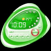 Frutiger Clock Energy Green