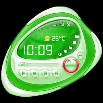Frutiger Clock Energy Green