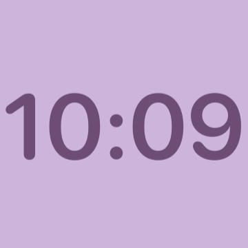 purple clock 